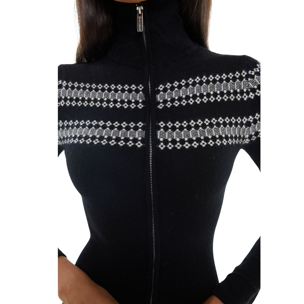 The Geometric Pattern Jumpsuit in Black