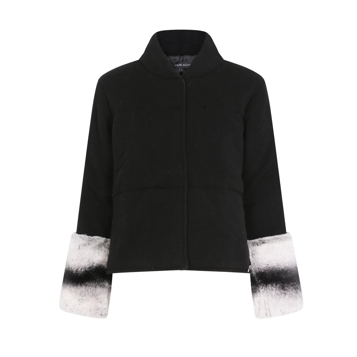 The Cashmere Padded Jacket with Chinchilla Cuffs
