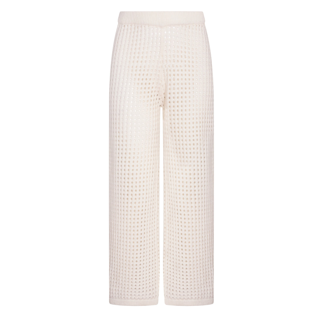Cream Crochet Pants