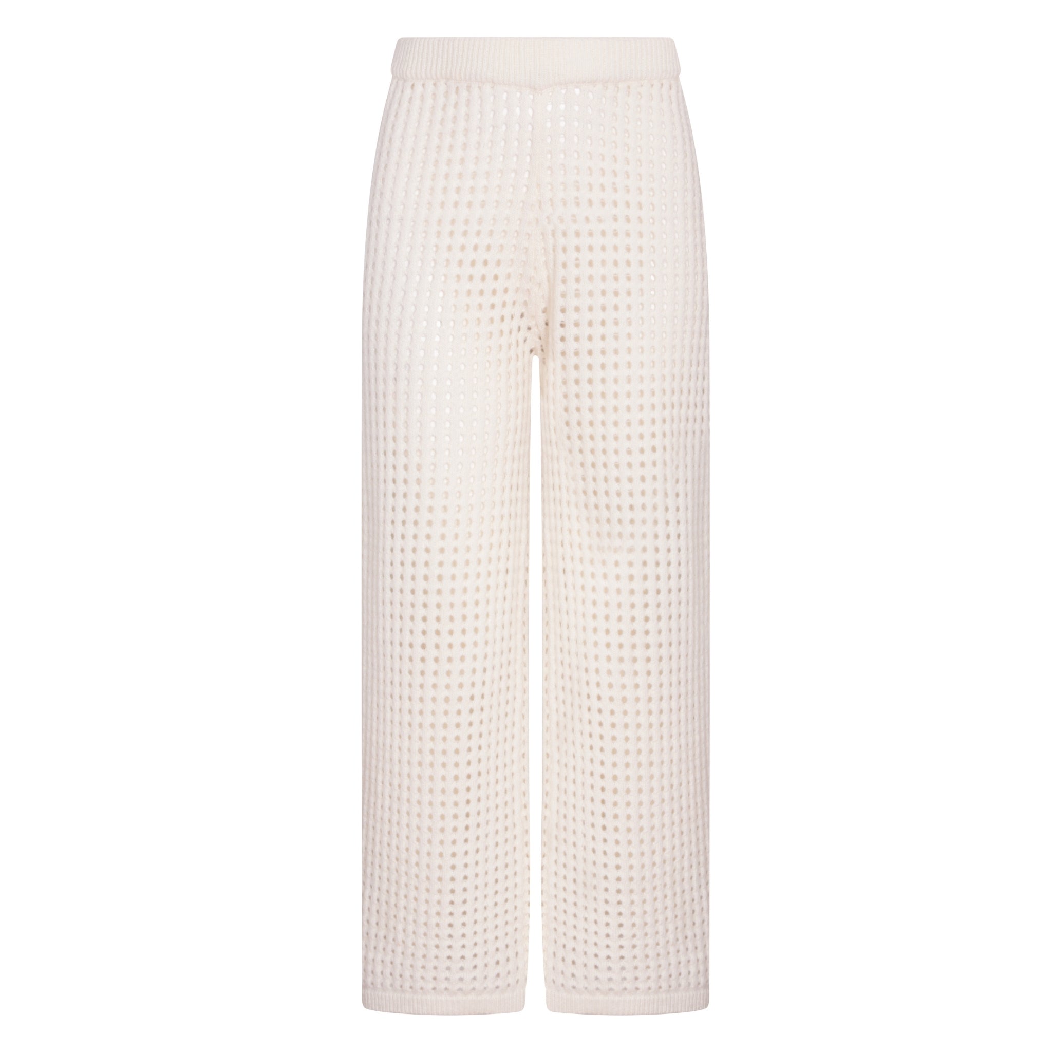 Cream Crochet Pants