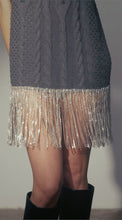 Load and play video in Gallery viewer, Diamond Fringed Dress in Steel
