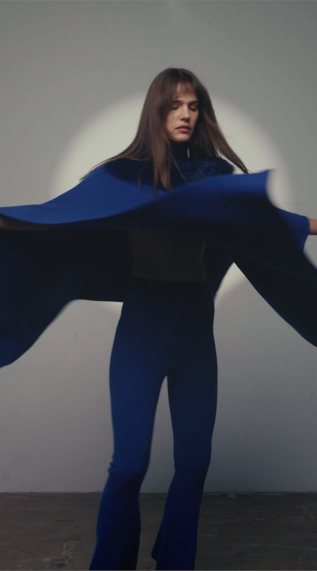 Flared Pants in Cobalt