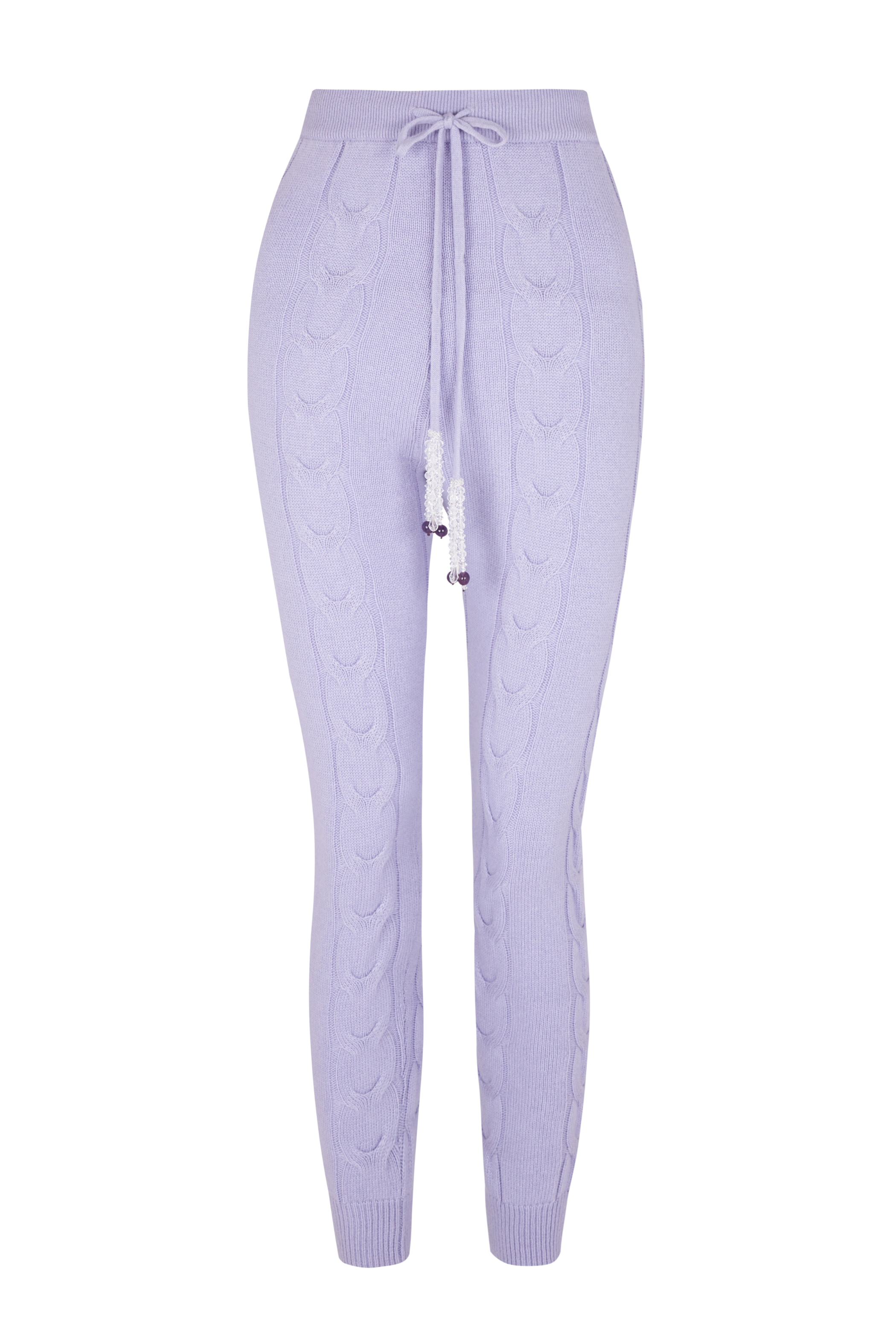 Embellished Cable Jogger Pants