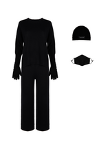 Load image into Gallery viewer, ECO: Black Round Neck Set
