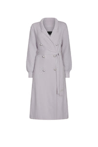 Grey Belted Coat