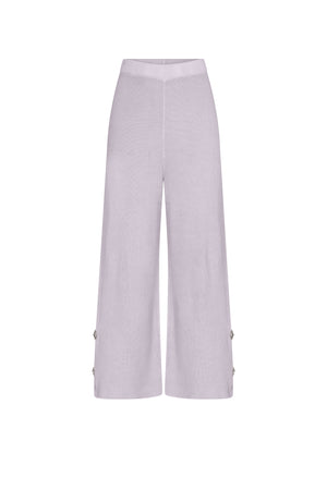 Grey Embellished Flared Pants