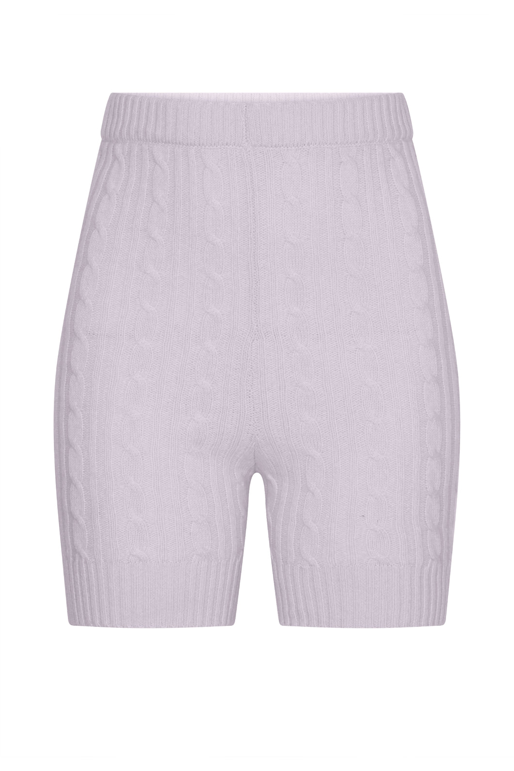 Grey Knit Biker Shorts