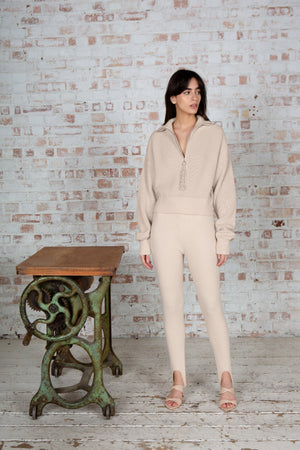Embellished Zip Tassel Jumper