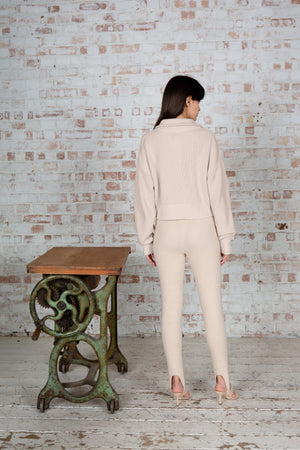 Embellished Zip Tassel Jumper