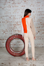 Load image into Gallery viewer, Colour Block Polo Neck Sweater
