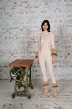 Load image into Gallery viewer, Embellished Jacquard Trim Pants
