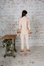 Load image into Gallery viewer, Embellished Jacquard Trim Pants
