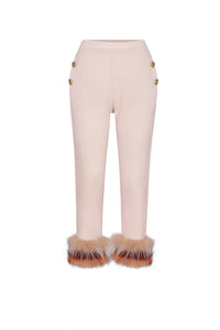 Embellished Jacquard Trim Pants