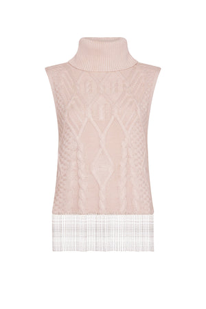 Crystal Embellished Sleeveless Top