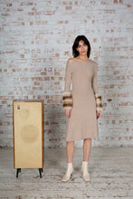 Load image into Gallery viewer, Knit Chinchilla Cuff Dress
