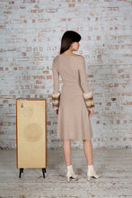 Load image into Gallery viewer, Knit Chinchilla Cuff Dress
