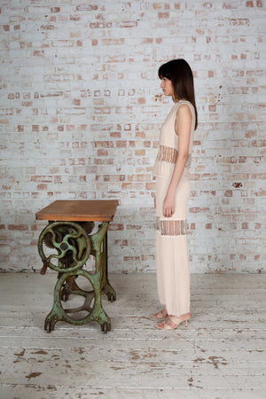 Crystal Chain Sleeveless Shirt