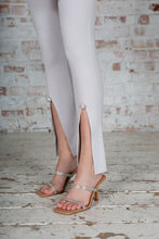 Load image into Gallery viewer, Grey Embellished Front Slit Leggings
