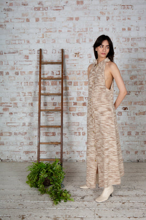 Printed Long Knit Dress