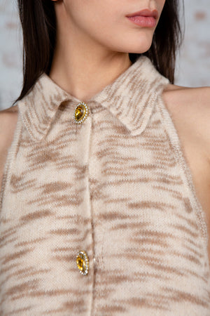 Printed Long Knit Dress