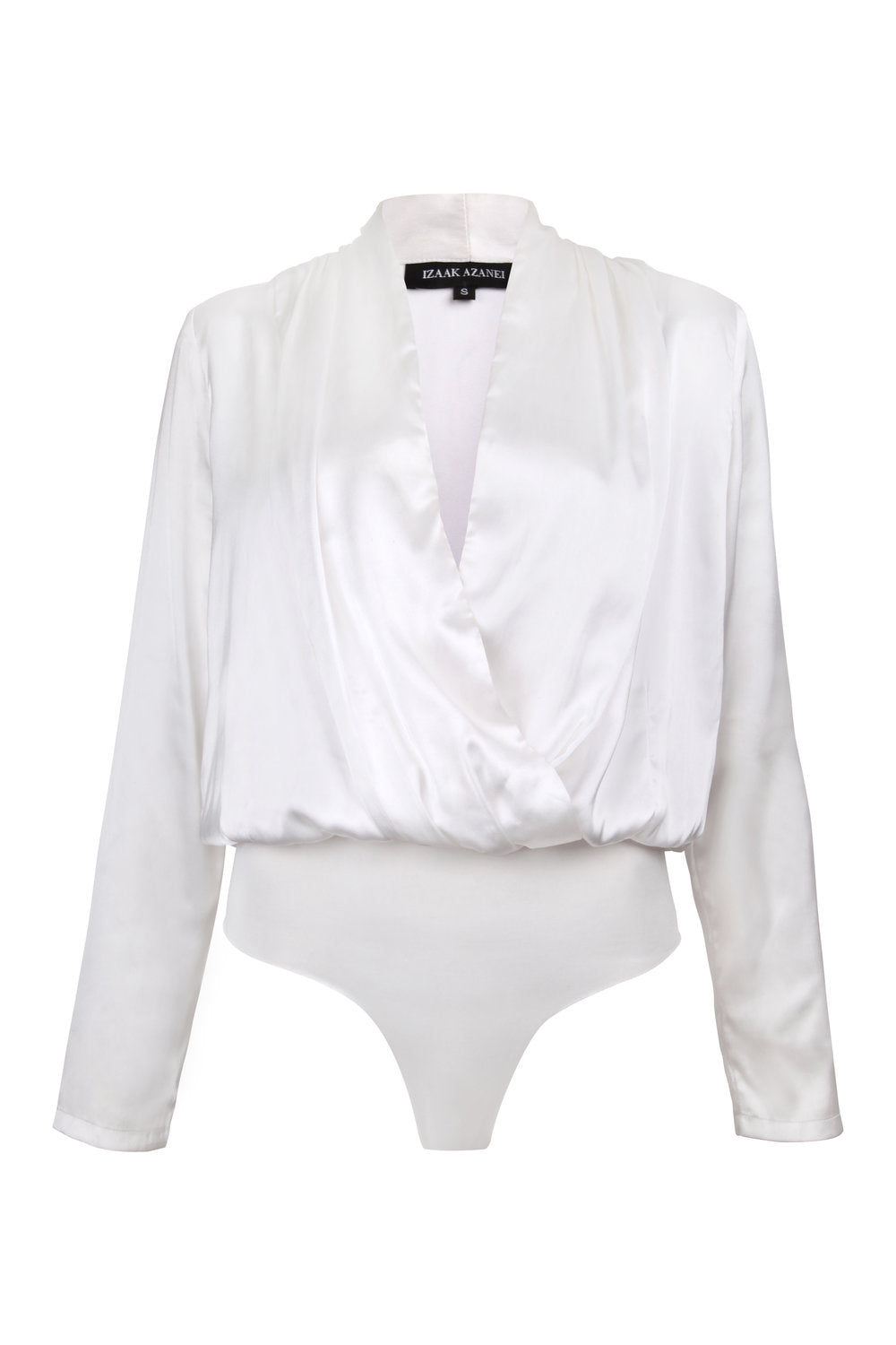 White Silk Bodysuit