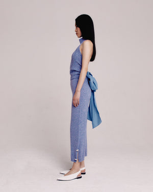 Grey Tie Back Halter