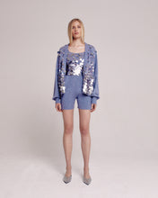 Load image into Gallery viewer, Grey Sequined Cardigan
