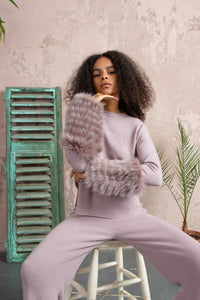 Rose Embellished Flared Pants
