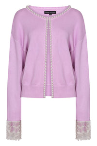 Pink Pearl-lined Cardigan