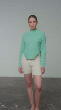 Load and play video in Gallery viewer, Cream Cable Knit Biker Shorts
