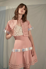 Load image into Gallery viewer, Pink Pom Pom Skater Skirt
